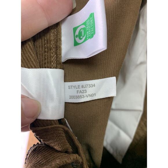 J Crew Flex Slim Fit Straight Leg Corduroy Pants Mens Size 34x30 Brown NWT $98 - Picture 12 of 14